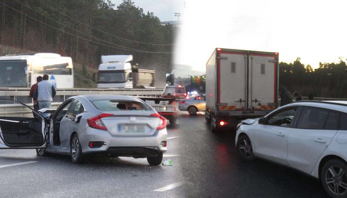 SON DAKİKA | Kuzey Marmara Otoyolu'nda zincirleme trafik kazası