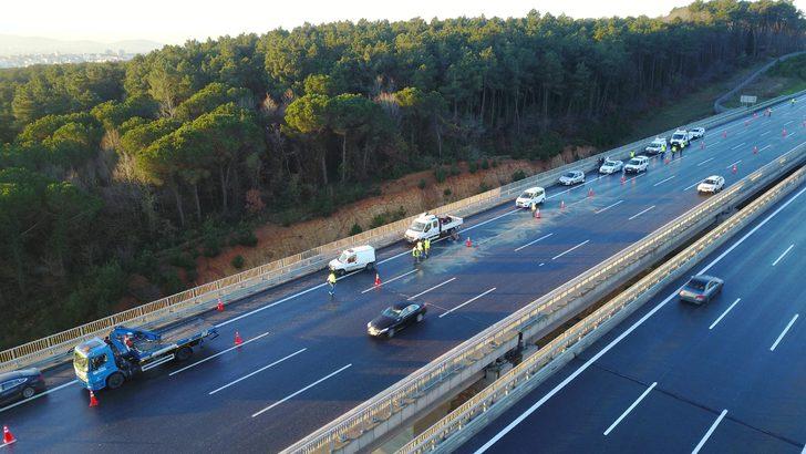 SON DAKİKA | Kuzey Marmara Otoyolu'nda zincirleme trafik kazası G1