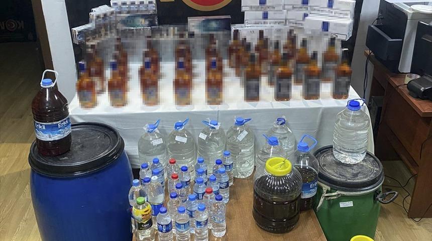 Hatay'da sahte ve ka&ccedil;ak i&ccedil;ki operasyonunda 7 ş&uuml;pheli yakalandı