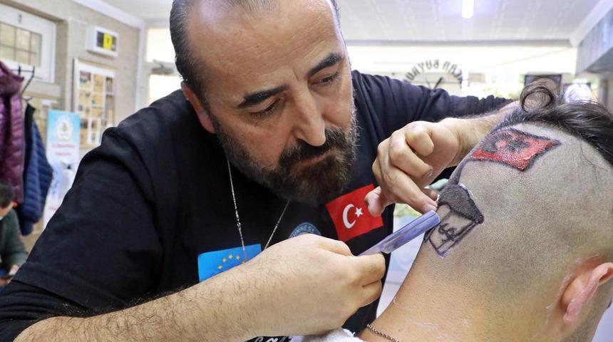 Berberden ilginç saç modeli! "Dolar ve eurodaki düşüşler kafalara kazındı"