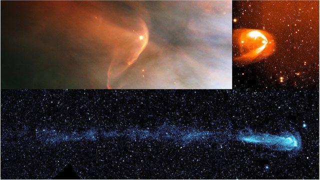 Yıldızların etrafındaki heliosforik baloncukların teleskop görüntüleri