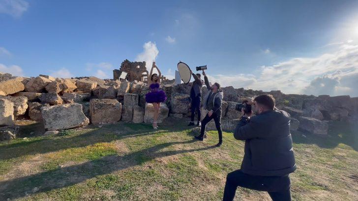 3 bin yıllık tarihi Zerzevan Kalesi’nde moda çekimleri yapıldı! Tarihi güzellikleri görenleri mest etti G1