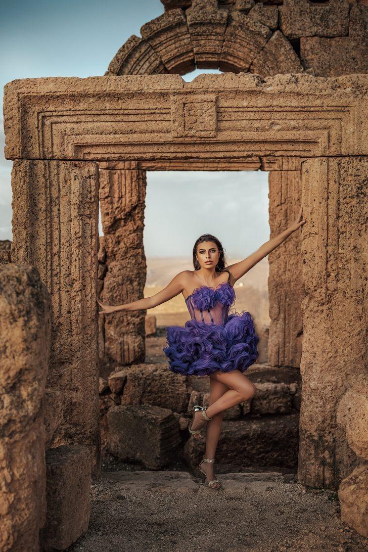 3 bin yıllık tarihi Zerzevan Kalesi’nde moda çekimleri yapıldı! Tarihi güzellikleri görenleri mest etti G3