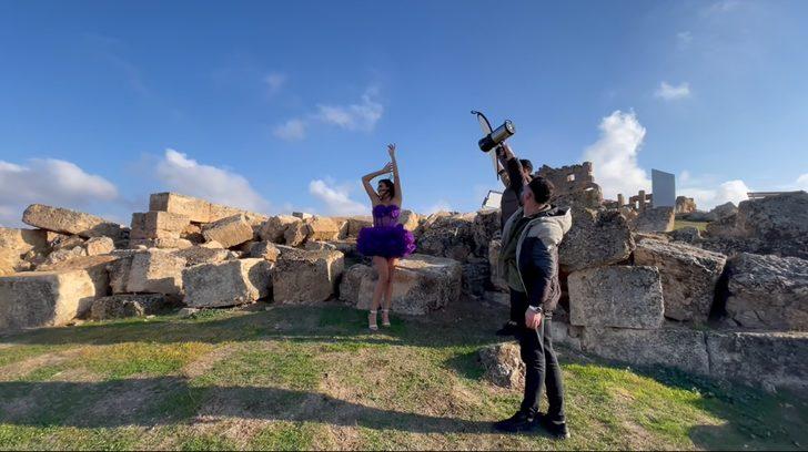 3 bin yıllık tarihi Zerzevan Kalesi’nde moda çekimleri yapıldı! Tarihi güzellikleri görenleri mest etti G5