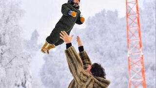 İbrahim Çelikkol'dan oğlu Ali ile kar keyfi! O anları paylaştı