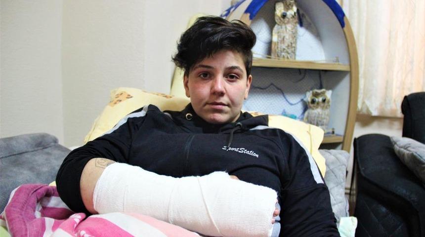 Kadın kurye trafikte dehşeti yaşadı! "Kadınım dediğim halde vurmaya devam ettiler"