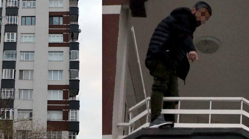 Tam 4 saat direndi! Cezaevine girmemek için intihar etmeye kalktı