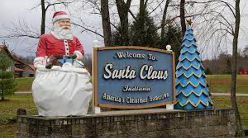 Amerika’nın Indiana eyaletindeki Santa Claus kasabası, yılın her günü Noel’i kutluyor