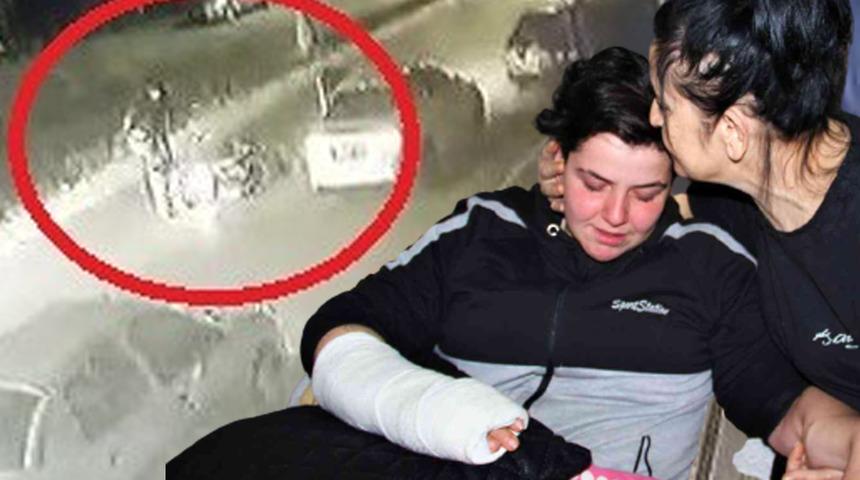 Aldığı darbeler sonucu yerden kalkamadı! Kadın kuryeyi tekme tokat dövdü