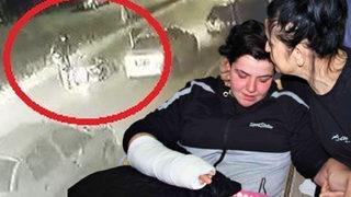 Aldığı darbeler sonucu yerden kalkamadı! Kadın kuryeyi tekme tokat dövdü