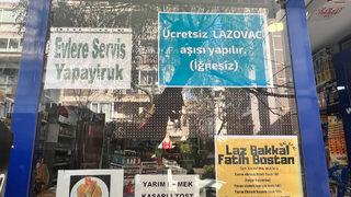 Yer: Kadıköy... Bu da laz bakkalın iğnesiz koronavirüs aşısı: Lazovac