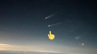 Pilot çiftin gökyüzündeki tesadüfü! Basra Körfezi'nde yan yana uçtular
