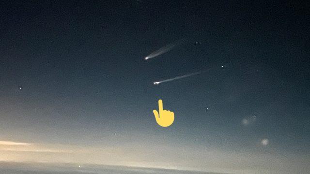 Pilot çiftin gökyüzündeki tesadüfü! Basra Körfezi'nde yan yana uçtular