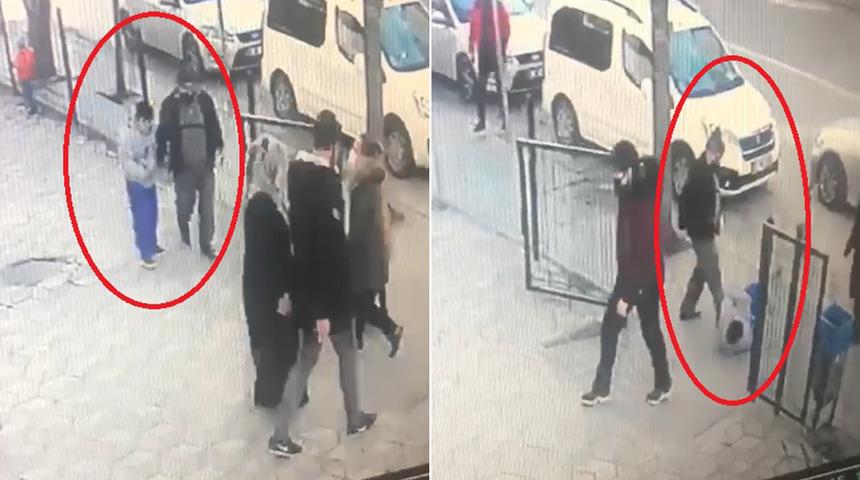 Son Dakika: Yere düşen engelli oğlunu böyle tekmeledi