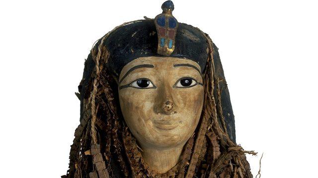 I. Amenhotep mumyasındaki yüz maskesi