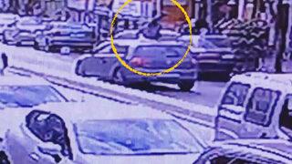 Okmeydanı'nda korkunç anlar! Havada takla atıp yere düştü