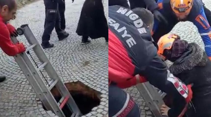 Niğde'de akılalmaz olay! Definecilerin üzerine düşen kadın konuştu: Her şey bir anda oldu