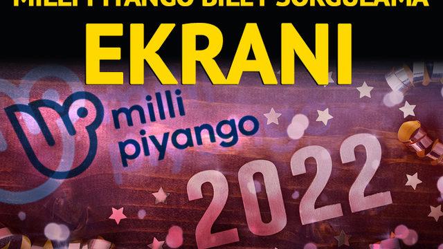 SON DAKİKA | 2022 Milli Piyango bileti sorgulama! (MİLLİ PİYANGO SONUÇLARI)