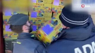 1 milyar euro değerinde uyuşturucu gıda kolilerinden çıktı