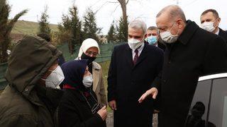 Son Dakika: Cumhurbaşkanı Erdoğan'dan, örnek gösterdiği Hatem Kurt’a ziyaret