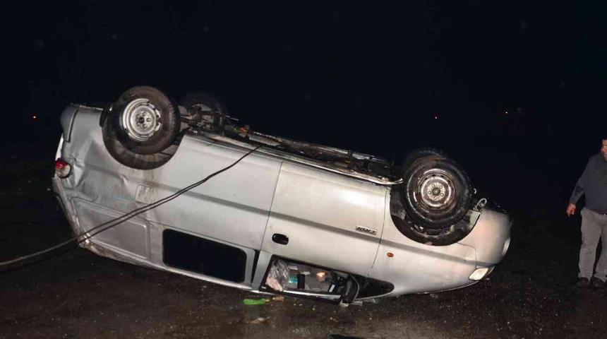 Samsun’da minibüs takla attı! Yaralılar var