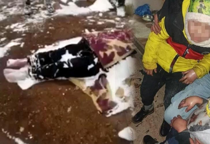 İran sınırında kahreden olay! Çoraplarını çocuklarının ellerine geçirmiş, ayaklarını poşete sarmış