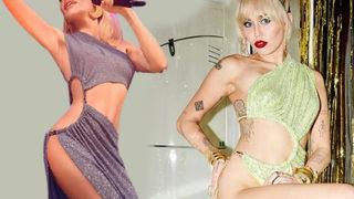 Miley Cyrus elbisesiyle dikkat çekti! Gülşen giydi bunu