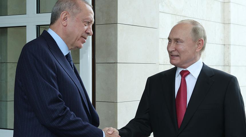 Erdoğan ve Putin, Ukrayna sınırındaki gerilim ve T&uuml;rkiye-Ermenistan normalleşmesini g&ouml;r&uuml;şt&uuml;