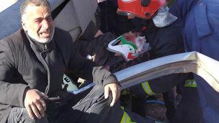 Gaziantep'te feci kaza! Olay yerine gelen sürücünün babası gözyaşlarına boğuldu