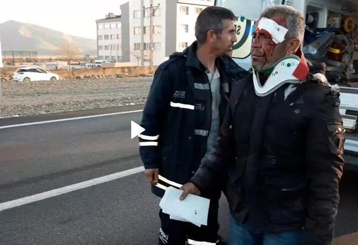 Yüzü kanlar içinde kaldı! Jandarmayı görünce tek sordu