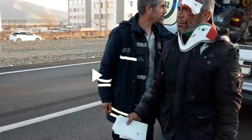 Yüzü kanlar içinde kaldı! Jandarmayı görünce tek sordu