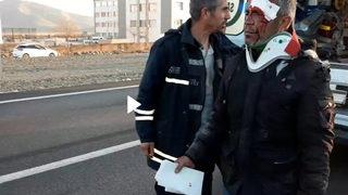 Yüzü kanlar içinde kaldı! Jandarmayı görünce tek sordu