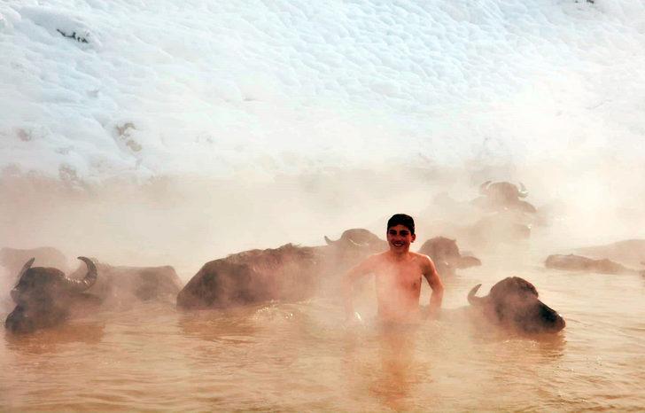 Sıfırın altında 20 derecede ilginç görüntüler! Sıcaklığı 35-40 derece G1