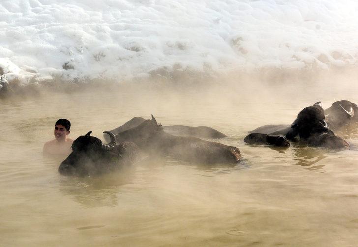 Sıfırın altında 20 derecede ilginç görüntüler! Sıcaklığı 35-40 derece G5