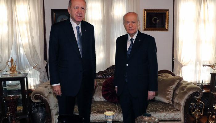 SON DAKİKA | Ankara'da sürpriz görüşme! Cumhurbaşkanı Erdoğan ile MHP lideri Bahçeli bir araya geldi