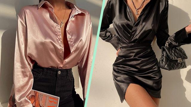 Trendlerden düşmeyen saten kumaşı sevenlere birbirinden şık ürün önerileri