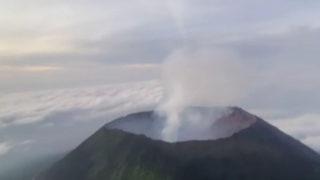 Nyiragongo Yanardağı harekete geçti! Dumanlar gökyüzünden görüntülendi