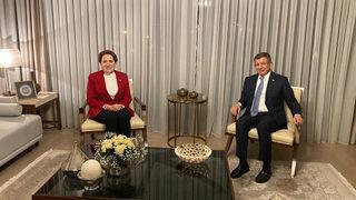 Akşener'den Ahmet Davutoğlu'na ziyaret