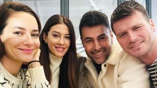 Başak Dizer ve eşi Kıvanç Tatlıtuğ'dan Sedef Avcı- Kıvanç Kasabalı çiftine ziyaret