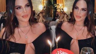 Sütyensiz hırka giyen Buket Aydın canlı yayında seslendi: Bu hırkayı kimse almasın