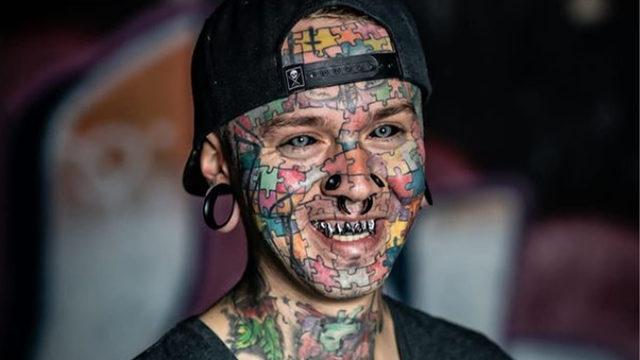 Vücut modifikasyonu hayranı olan sanatçı, görüntüsünü değiştirmek için servet harcadı! Görenler inanamadı