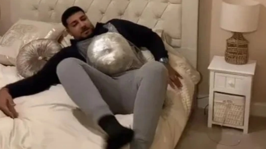 Eşini anlamak için bir günlük hamile taklidi yaptı! Başına gelmeyen kalmadı