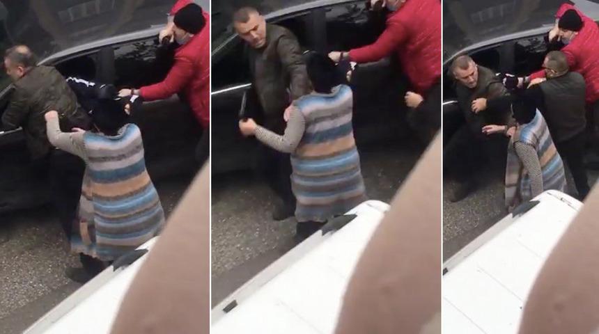 Son Dakika: Oğlunu teslim etmek istemeyen anne, polisin belindeki silahı böyle aldı