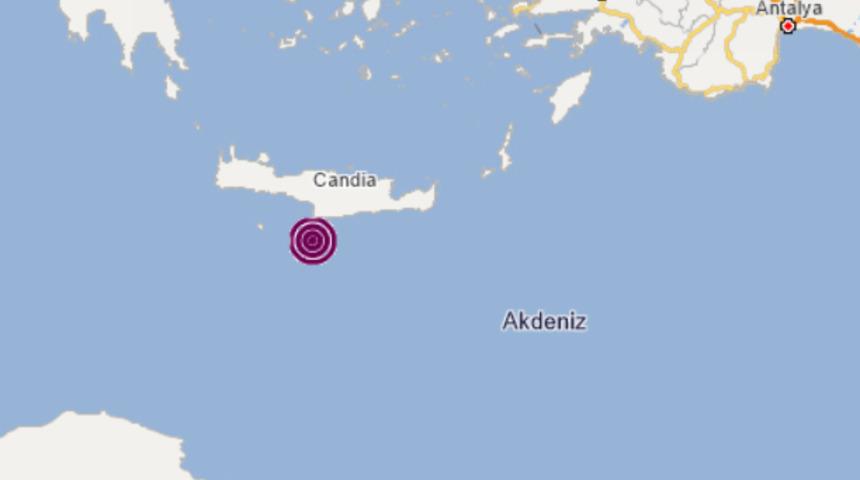 SON DAKİKA: Akdeniz'de 4.3 büyüklüğünde deprem