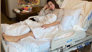 Diz kapağını kıran Ebru Yaşar ameliyat oldu: Tarifsiz bir acı yaşadım