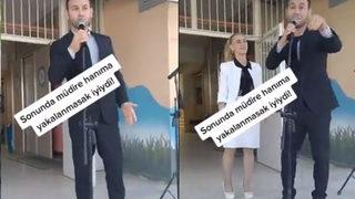 Müdireye yakalanan öğretmenin videosu sosyal medyada büyük ilgi gördü! Yakalanmasaydık iyiydi...
