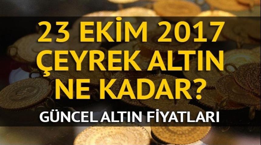 Çeyrek altın bugün ne kadar? Gram altın kaç lira oldu? İşte güncel altın fiyatları (23 Ekim)