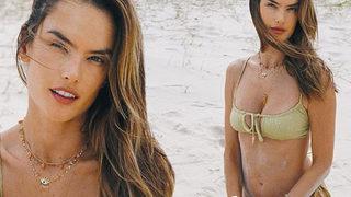 Alessandra Ambrosio kumda onarken paylaştı! 