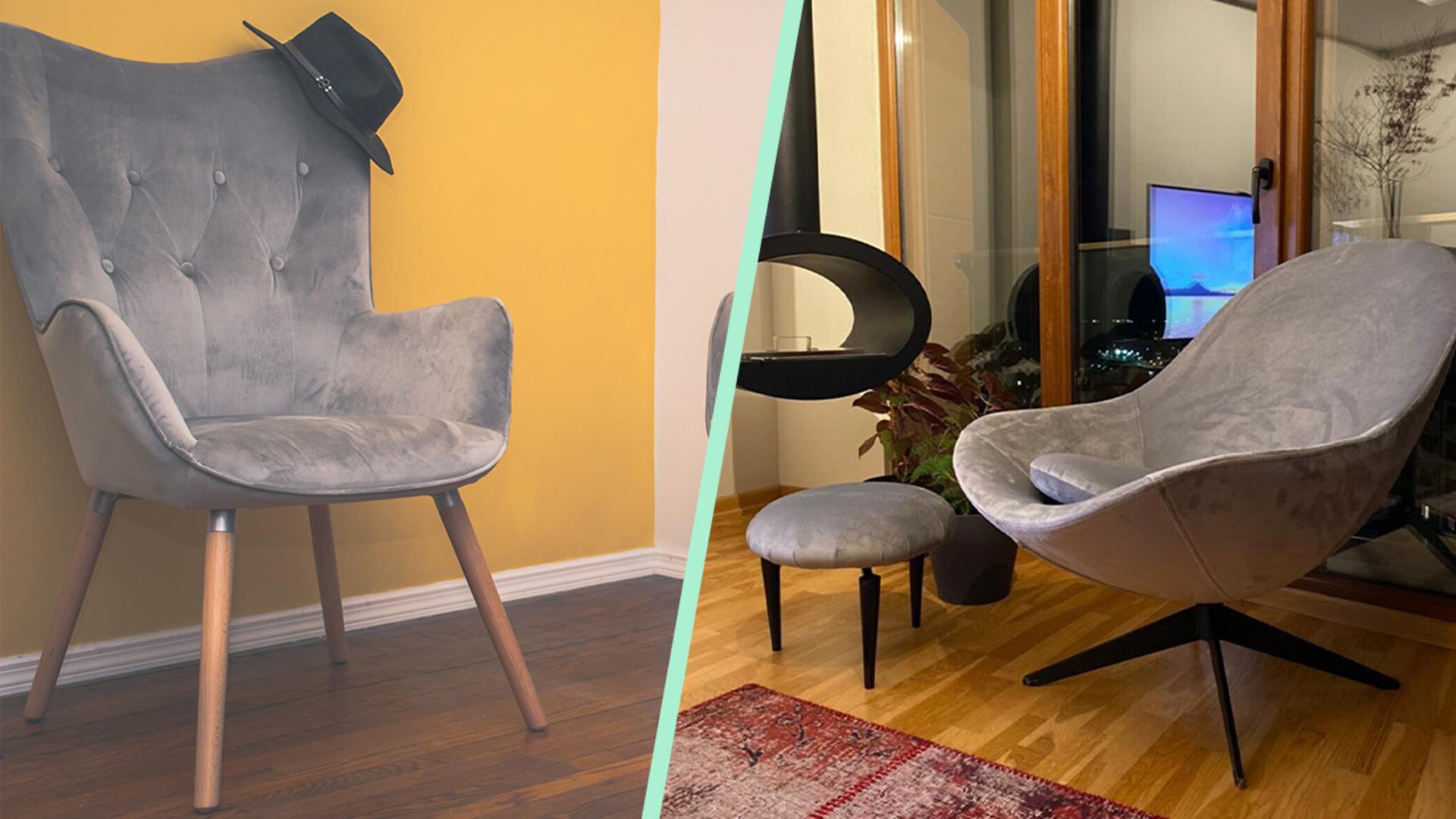 Tek mobilyayla yeni oturma grubu hissi yaratmak isteyenlere berjer ve puf önerileri