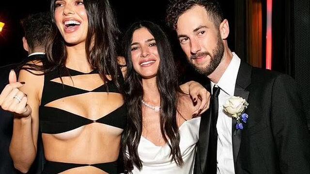 Kendall Jenner yakın arkadaşının düğününe iddialı bir seçimle gitmişti! Gelinden izin istemiş
